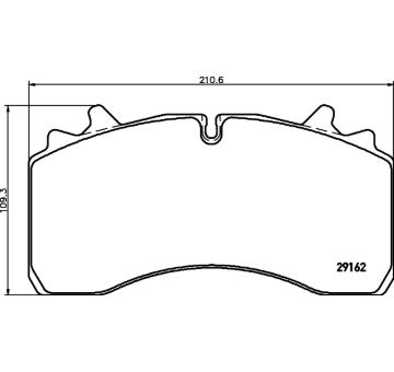 Sada brzdových destiček, kotoučová brzda TEXTAR 2916201