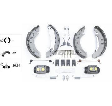 Sada brzdových čelistí TEXTAR 83043701