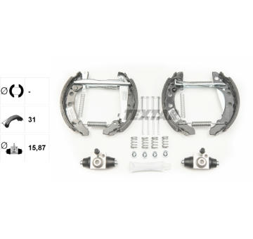 Sada brzdových čeľustí TEXTAR 84018202