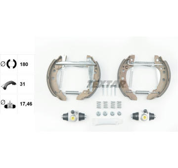 Sada brzdových čelistí TEXTAR 84018205