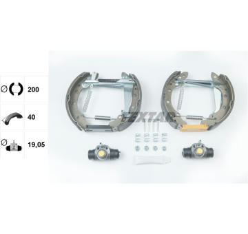 Sada brzdových čeľustí TEXTAR 84018301