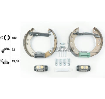 Sada brzdových čelistí TEXTAR 84020700