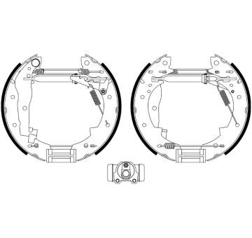 Sada brzdových čelistí TEXTAR 84030402