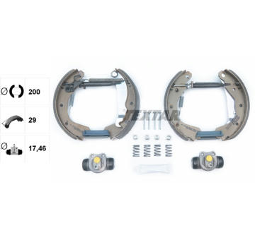 Sada brzdových čelistí TEXTAR 84033002