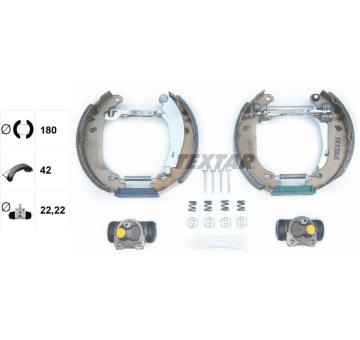 Sada brzdových čelistí TEXTAR 84037411