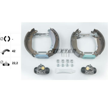 Sada brzdových čelistí TEXTAR 84037401