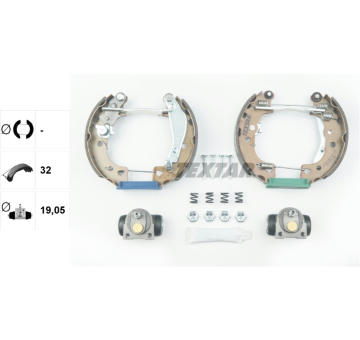 Sada brzdových čelistí TEXTAR 84038001