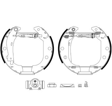 Sada brzdových čelistí TEXTAR 84038101