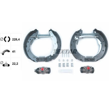 Sada brzdových čelistí TEXTAR 84044000