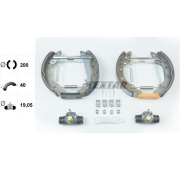 Sada brzdových čeľustí TEXTAR 84044700