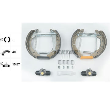 Sada brzdových čelistí TEXTAR 84044702