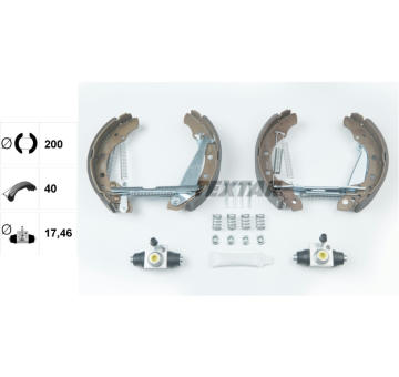 Sada brzdových čeľustí TEXTAR 84044706