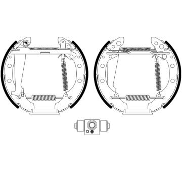 Sada brzdových čelistí TEXTAR 84044707
