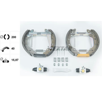 Sada brzdových čeľustí TEXTAR 84044708