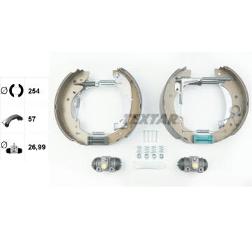 Sada brzdových čeľustí TEXTAR 84047901