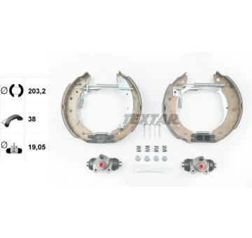 Sada brzdových čeľustí TEXTAR 84048000