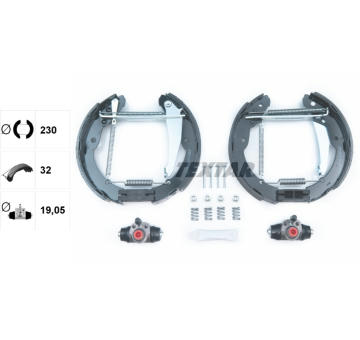 Sada brzdových čelistí TEXTAR 84052400