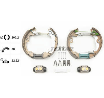 Sada brzdových čelistí TEXTAR 84052501