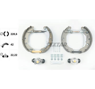 Sada brzdových čeľustí TEXTAR 84052701