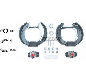 Sada brzdových čeľustí TEXTAR 84053800