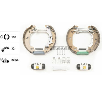Sada brzdových čeľustí TEXTAR 84054400