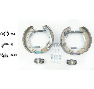 Sada brzdových čelistí TEXTAR 84055801