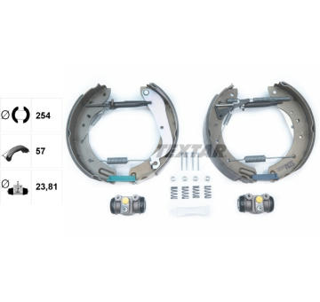 Sada brzdových čelistí TEXTAR 84055802
