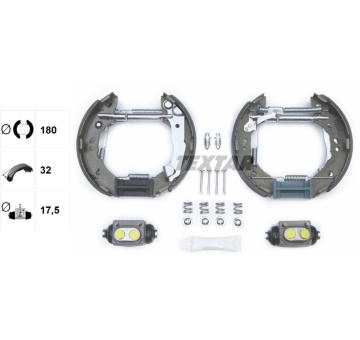 Sada brzdových čeľustí TEXTAR 84056800