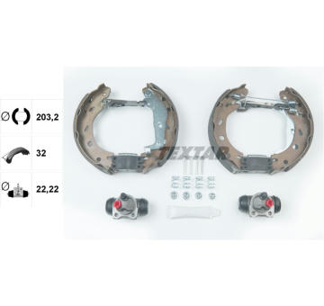 Sada brzdových čeľustí TEXTAR 84057401