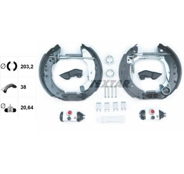 Sada brzdových čelistí TEXTAR 84059801