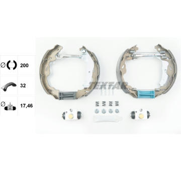 Sada brzdových čeľustí TEXTAR 84064501