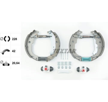 Sada brzdových čeľustí TEXTAR 84067201