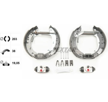 Sada brzdových čeľustí TEXTAR 84068800