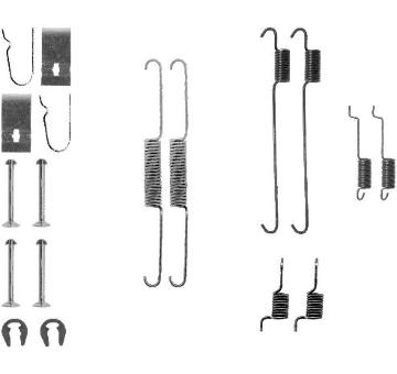 Sada příslušenství, brzdové čelisti TEXTAR 97016400