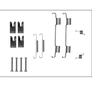 Sada příslušenství, parkovací brzdové čelisti TEXTAR 97043100