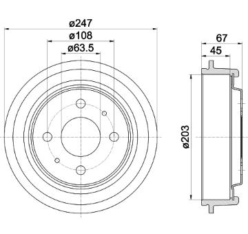 Brzdový buben TEXTAR 94001600