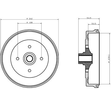 Brzdový buben TEXTAR 94008700
