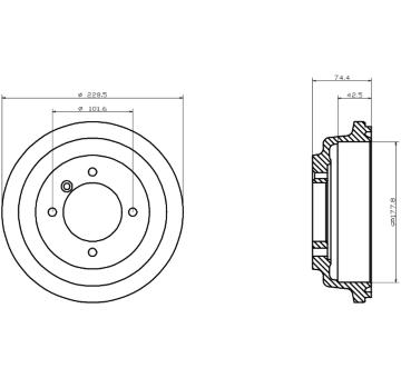 Brzdový buben TEXTAR 94015200