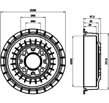 Brzdový buben TEXTAR 94015600