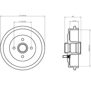 Brzdový buben TEXTAR 94016500