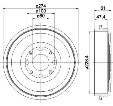 Brzdový buben TEXTAR 94044900