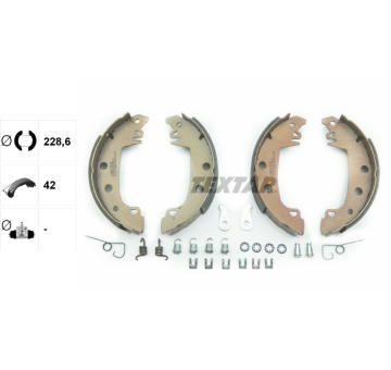 Sada brzdových čeľustí TEXTAR 91029200