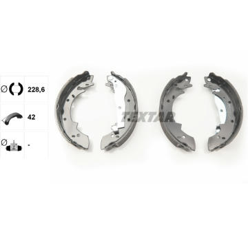 Sada brzdových čeľustí TEXTAR 91030400