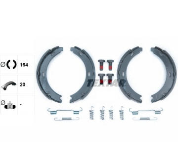 Sada brzd. čeľustí parkov. brzdy TEXTAR 91032800