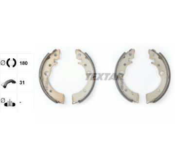 Sada brzdových čelistí TEXTAR 91034700