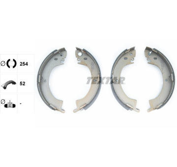 Sada brzdových čeľustí TEXTAR 91035200