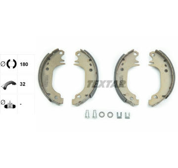 Sada brzdových čelistí TEXTAR 91038203