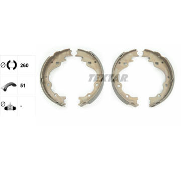 Sada brzdových čelistí TEXTAR 91040100