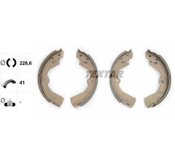 Sada brzdových čeľustí TEXTAR 91040400