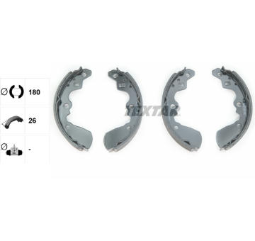 Sada brzdových čelistí TEXTAR 91042600